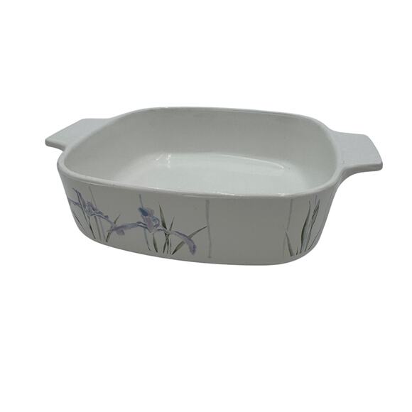 Shadow Iris by Corelle Casserole Square 1 Qt  Corningware Pyrex A-1-B - Picture 2 of 5
